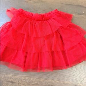 GAP Bright Red Tulle Skirt